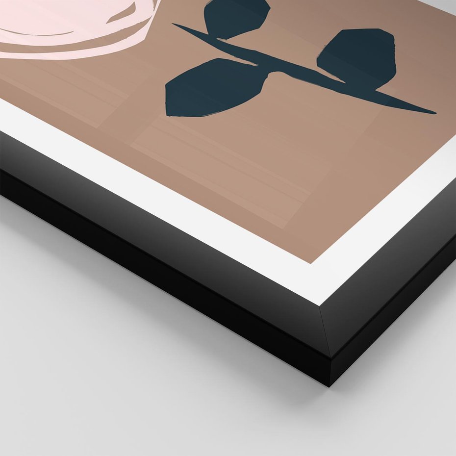 Plakat w ramie 30x40 - Niewytłumaczalne - abstrakcyjny obraz, plakat - rama czarna