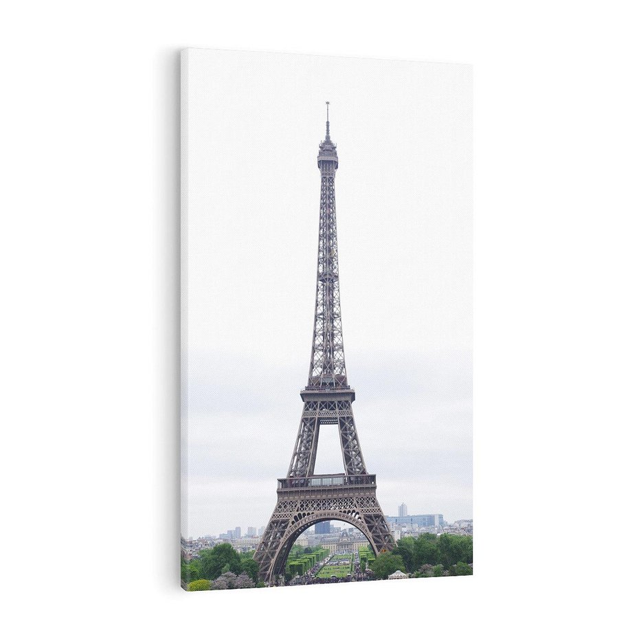 Obraz na płótnie 50x70 - Eiffla w mglistym świetle - Eiffla, Paryż