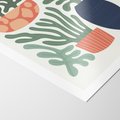 Plakat bez ramy 30x40 - Abstrakcyjne Roślinne Formy - nowoczesna grafika, rośliny