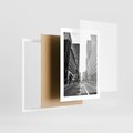 Plakat w ramie 30x40 - Ulica Nowego Jorku - ulica, Nowy Jork - rama biała