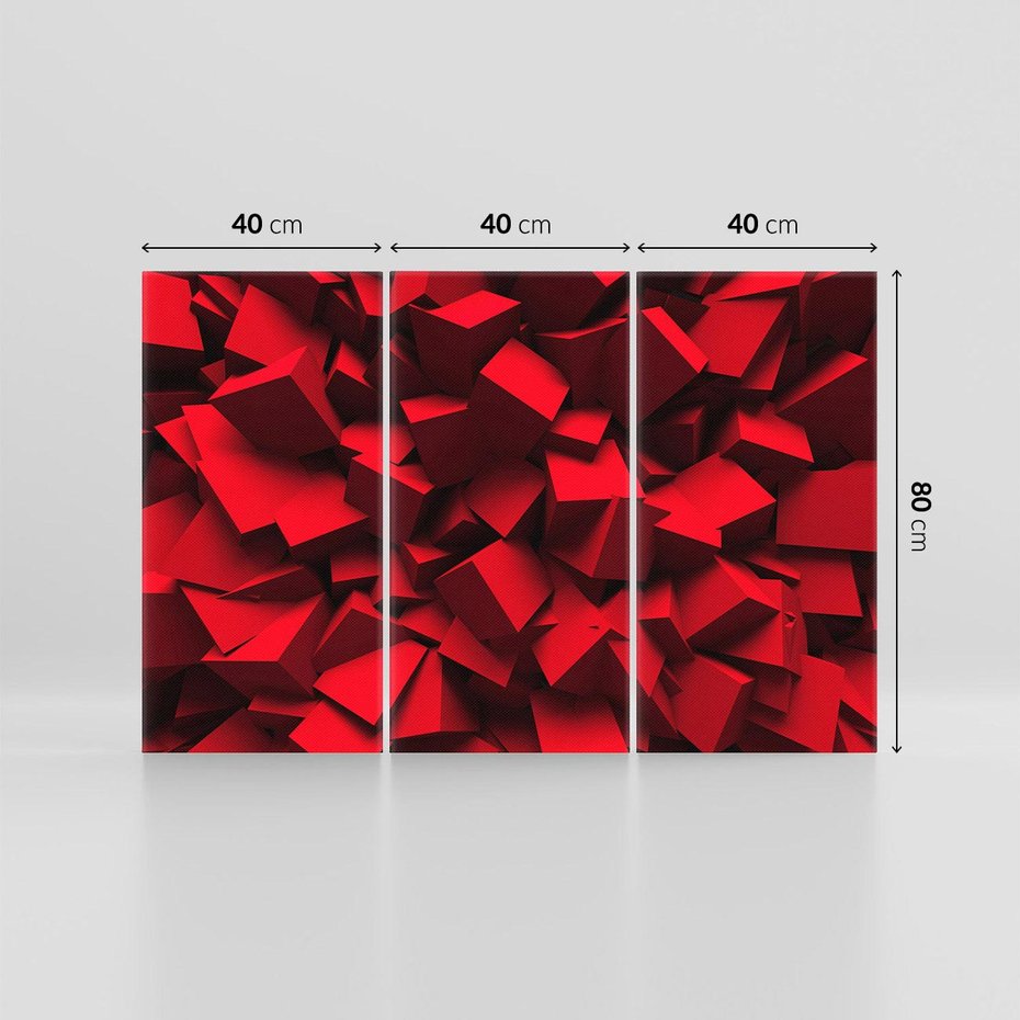 Obraz na płótnie 120x80 - Geometryczny 3D - abstrakcyjna kompozycja - geometryczny, 3D