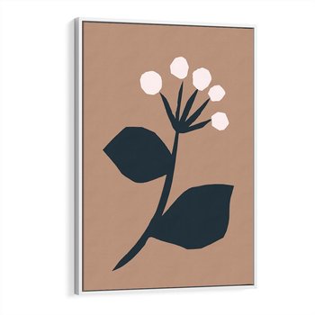 Obraz w ramie 80x120 - Rozbijające Granice - abstrakcyjny obraz, plakat - rama biała