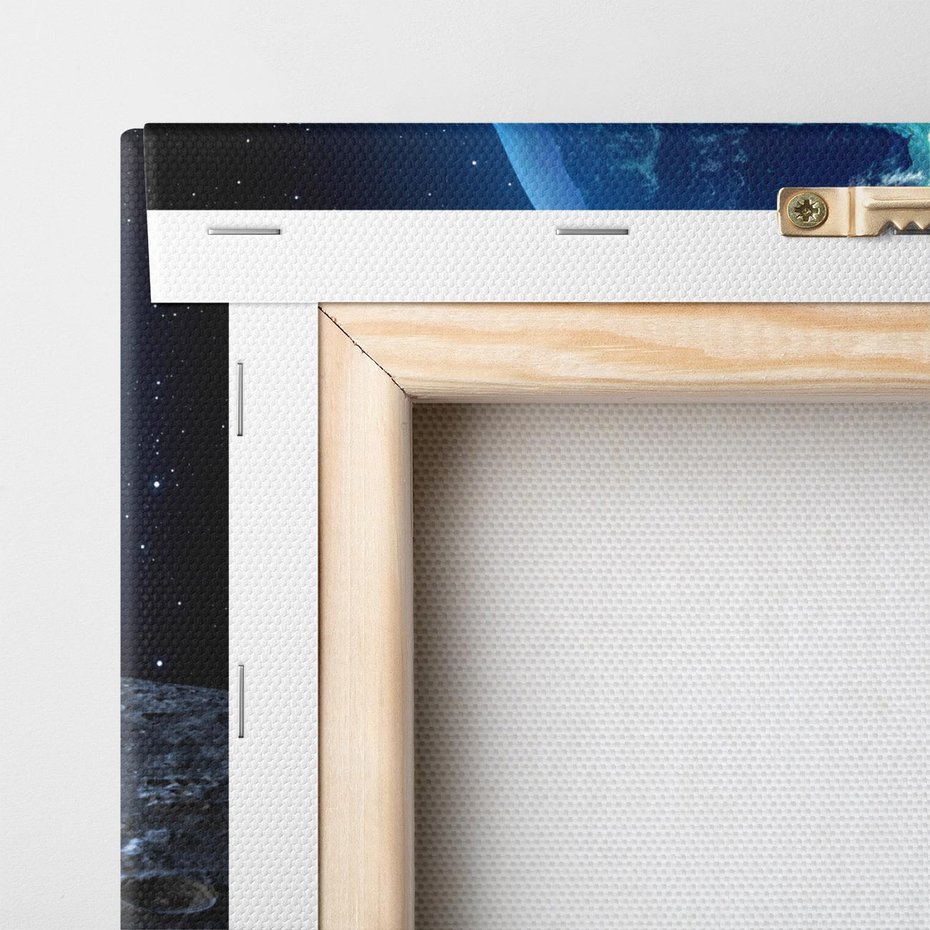 Obraz na płótnie 70x50 - Mistrzowskie spojrzenie na Ziemię - ziemia, kosmos