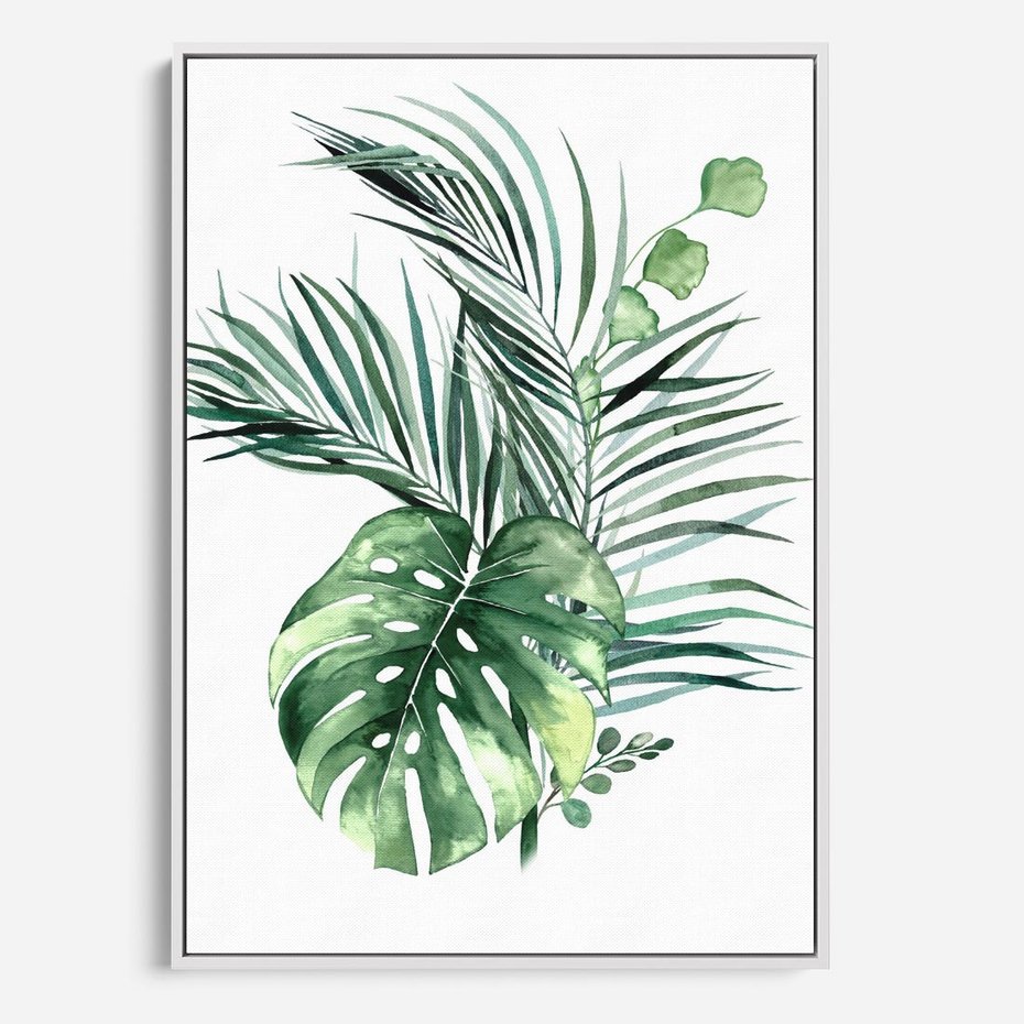 Obraz w ramie 50x70 - Przyjemność Złotej Natury - złote, liście - rama biała