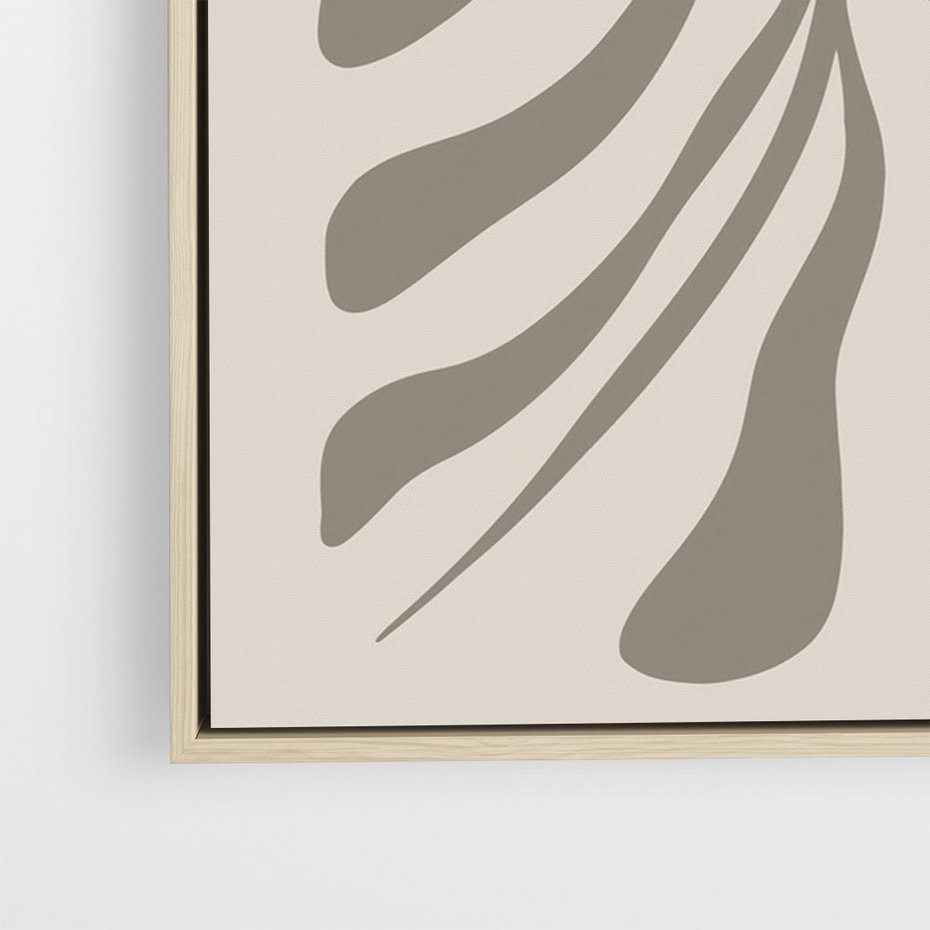 Obraz w ramie 80x120 - Zaklęte Kształty - nowoczesna sztuka, plakat modern - rama drewno