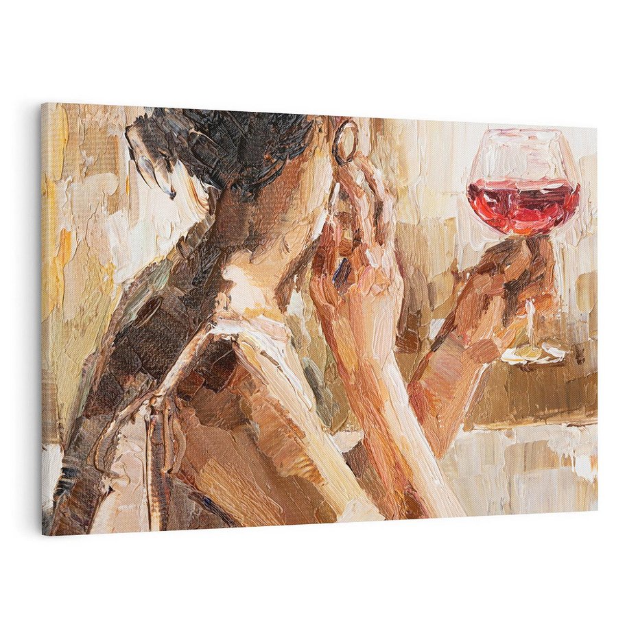 Obraz na płótnie 100x70 - Wibracje - portret, kobieta