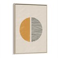 Obraz w ramie 80x120 - Kształty Nowych Granic - nowoczesna sztuka, minimalizm - rama drewno