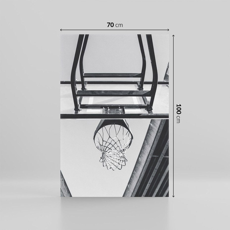 Obraz na płótnie 70x100 - Koszykówka - Radość Gry w Kosz - koszykówka, kosz