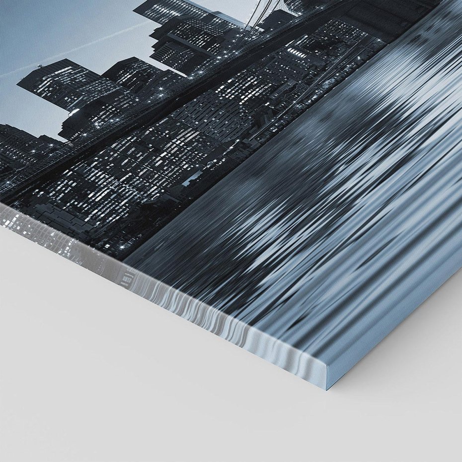 Obraz na płótnie 60x60 - Nocne pejzaże miasta - miasto, nocą