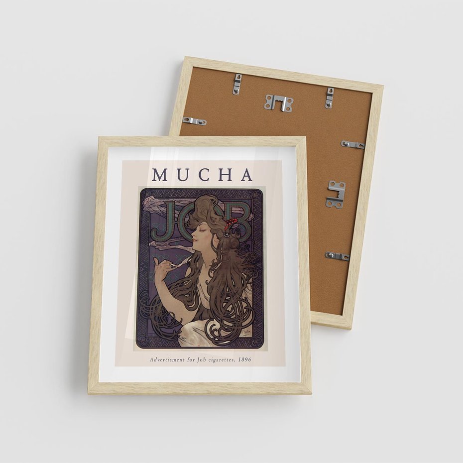 Plakat w ramie 40x50 - Reprodukcja A.Mucha - Mucha, plakat z reprodukcją - rama drewno