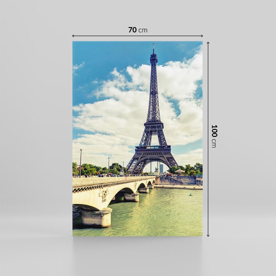 Obraz na płótnie 70x100 - Wieża Eiffla - Ikona Paryża - wieża, Eiffla