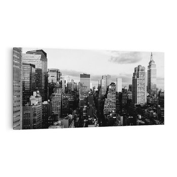 Obraz na płótnie 140x70 - Wibracje Miejskiego Życia - miasto, wieżowce