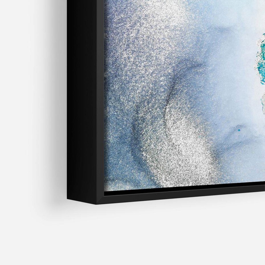 Obraz w ramie 70x50 - Marmur złotą akwarelą - marmur, akwarela - rama czarna