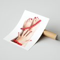 Plakat bez ramy 21x30 - Manicure spa: piękno i relaks - manicure, spa