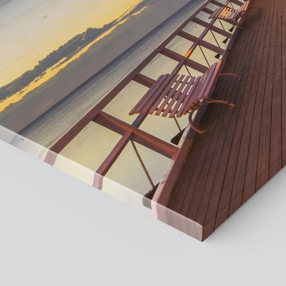 Obraz na płótnie 90x30 - romantyczny spacer nad morzem - Molo, Sopot