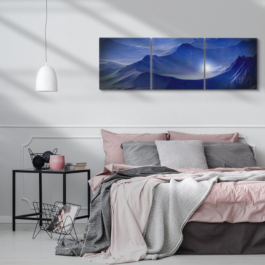 Obraz na płótnie 120x40 - Górska sceneria - krajobraz, góry