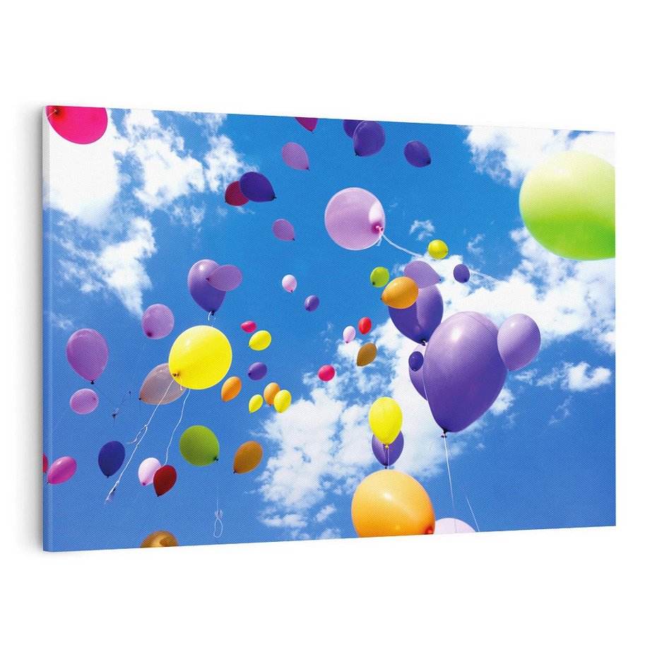 Obraz na płótnie 100x70 - Niebo pełne balonów - niebo, balony