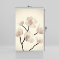 Obraz na płótnie 70x100 - Elegancja Natury - magnolia, białe