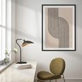 Plakat bez ramy 21x30 - Puls Abstrakcji - abstrakcyjne linie, geometria