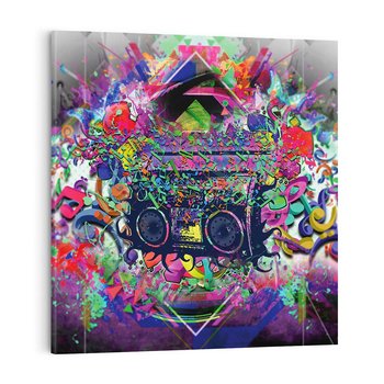 Obraz na płótnie 50x50 - Harmonia Muzyki - grafika, muzyka