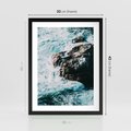 Plakat w ramie 30x40 - Siła Natury - morze, skały - rama czarna