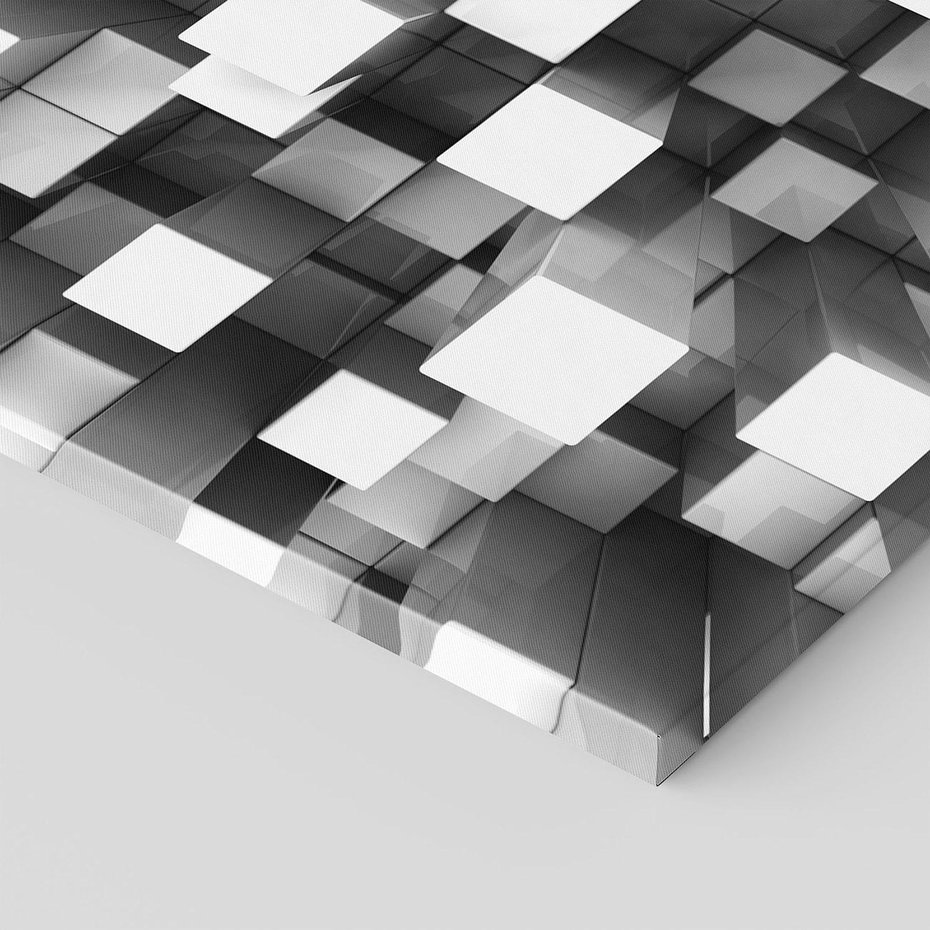 Obraz na płótnie 120x80 - Abstrakcyjne światy: 3D w kwadratach - 3D, abstrakcja