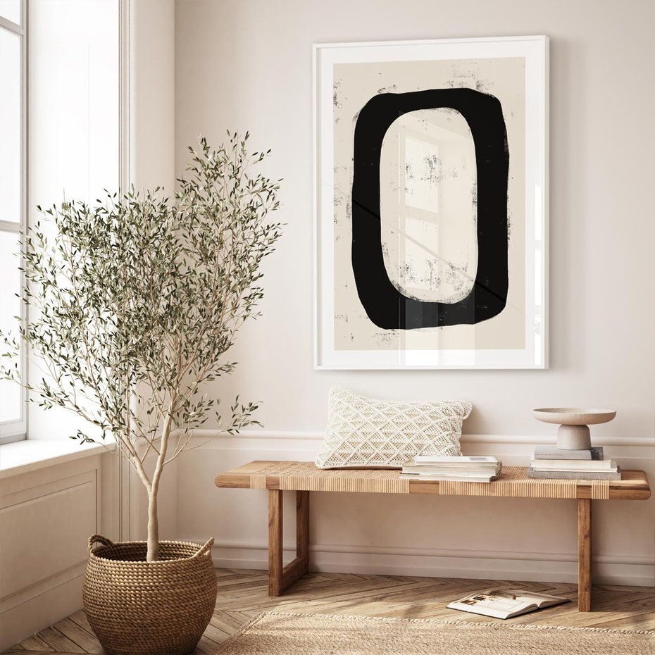 Plakat bez ramy 21x30 - Wnętrza Kształtów - abstrakcja, minimalizm