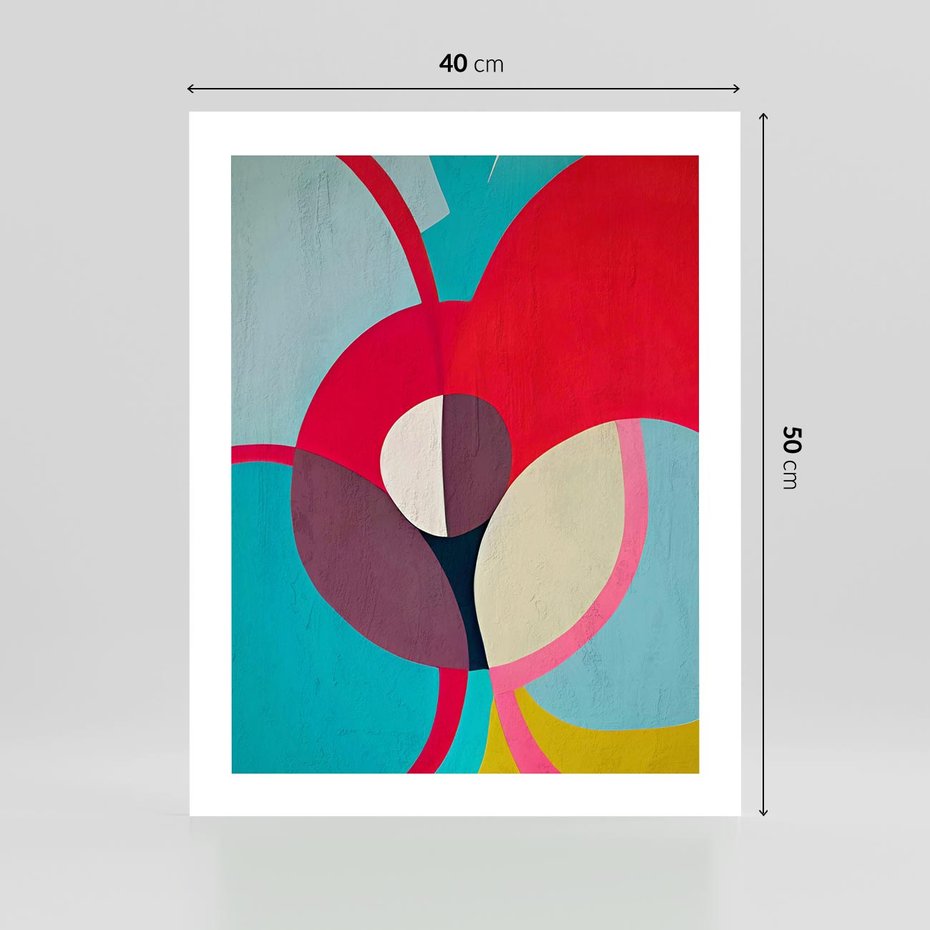 Plakat bez ramy 40x50 - Kolorowe Odsłony Inspiracji - abstrakcyjny obraz, olejny