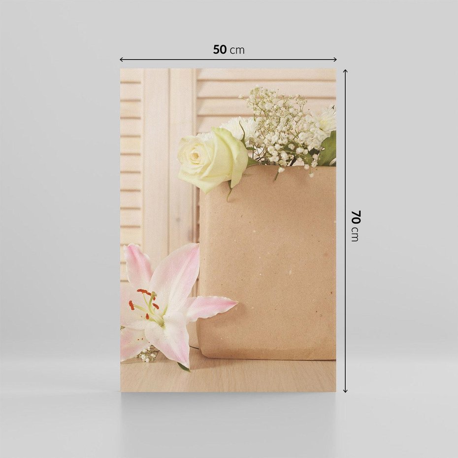 Obraz na płótnie 50x70 - Elegancja W Prostocie - kwiaty, mnimalizm