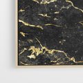 Obraz w ramie 80x120 - Egzotyczny Blask - marmur, złoto - rama drewno