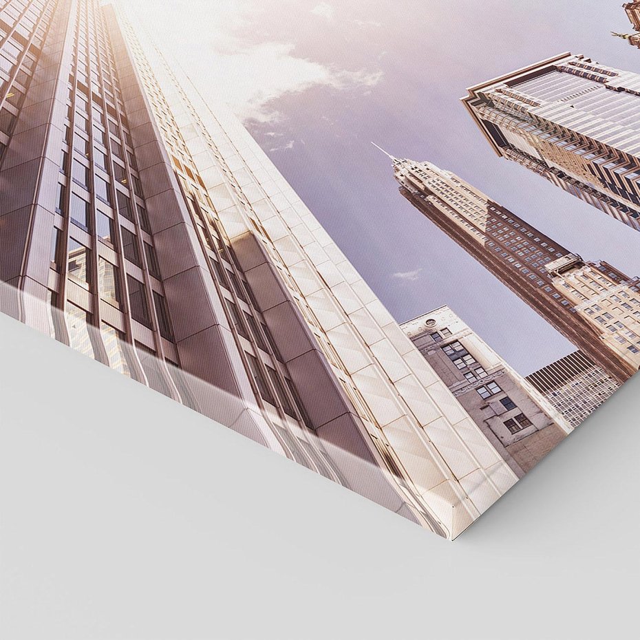 Obraz na płótnie 70x70 - Oczami artysty - miasto, perspektywa