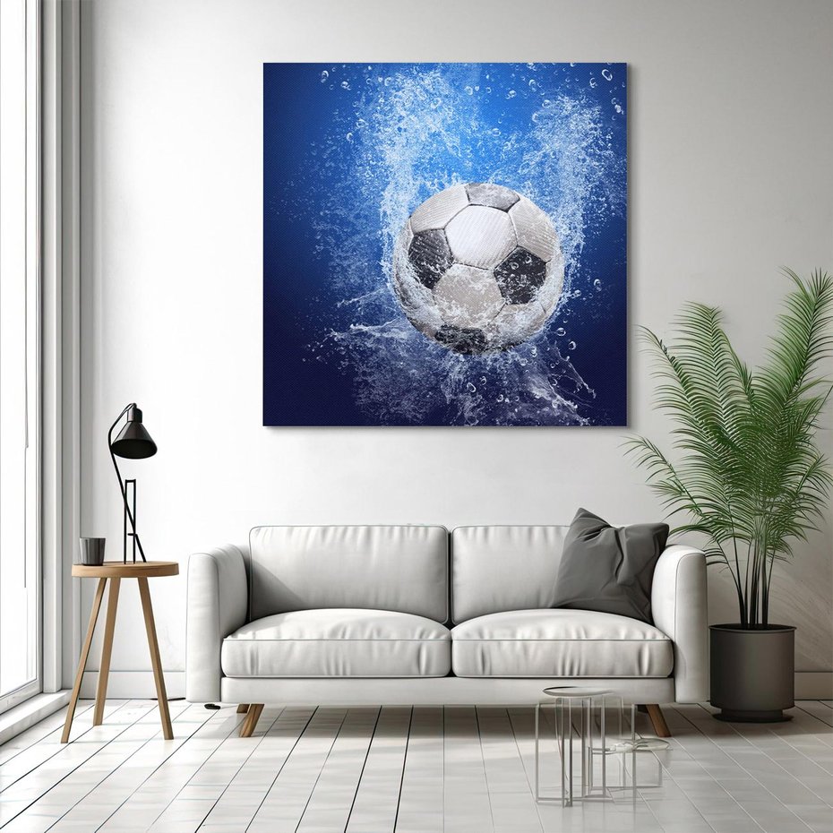 Obraz na płótnie 40x40 - Młodzieżowy Zapał - piłka, młodzieżowy