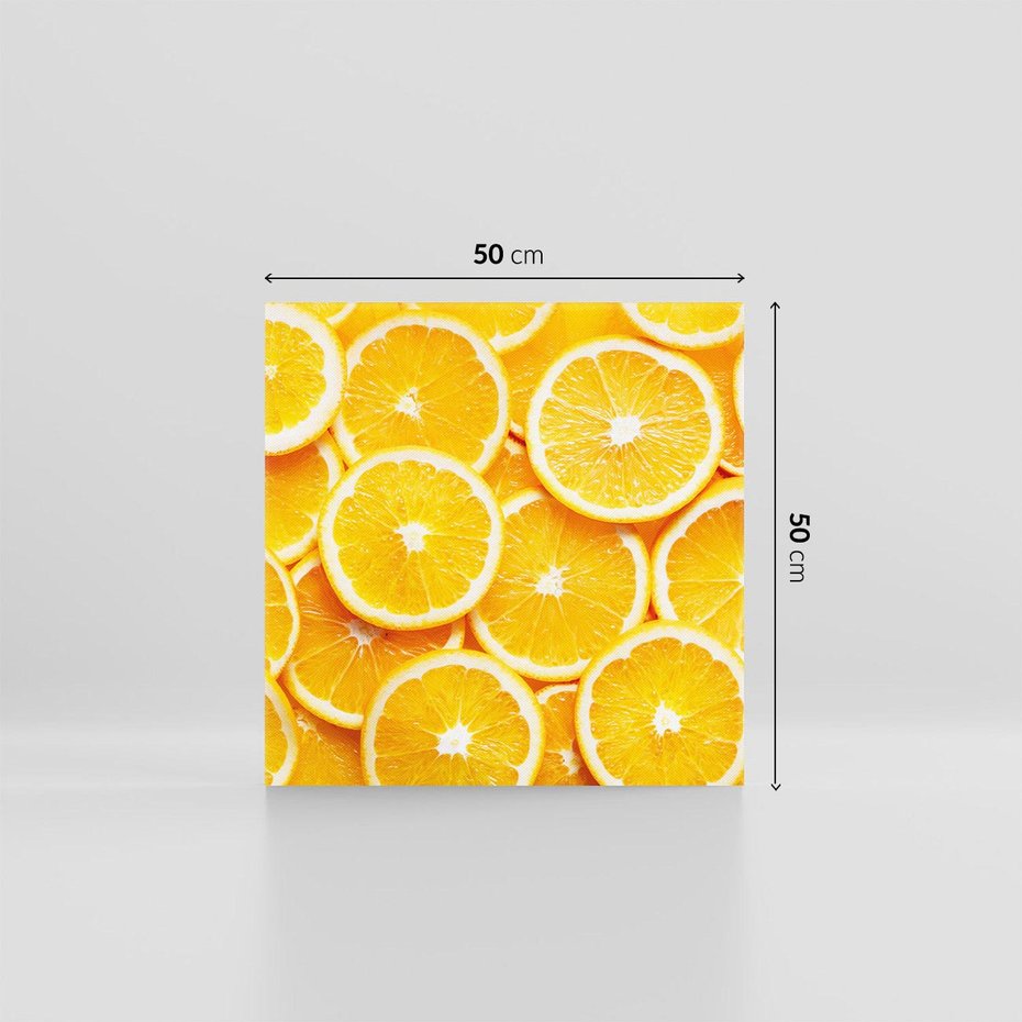 Obraz na płótnie 50x50 - Wyrazista moc pomarańczy - pomarańcze, owoce