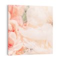 Obraz na płótnie 30x30 - Kwiatowe hafty marzeń - abstrakcja przypominająca kwiaty, róże