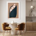 Plakat bez ramy 21x30 - Wnętrza Boho Serca - abstrakcyjny obraz, plakat