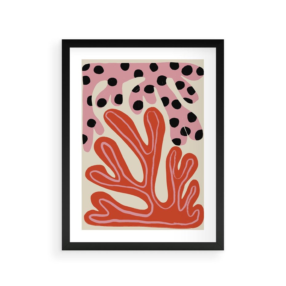 Plakat w ramie 30x40 - Księga Pastelowych Impulsów - abstrakcyjny obraz, plakat - rama czarna