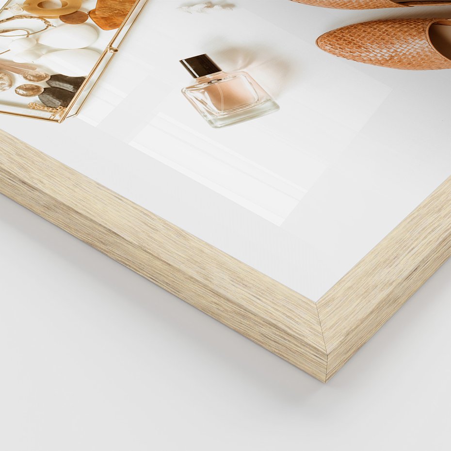 Zestaw obrazy w ramie 50x70 galeria - Motywacyjny, napis, typografia, kobieca - rama drewno