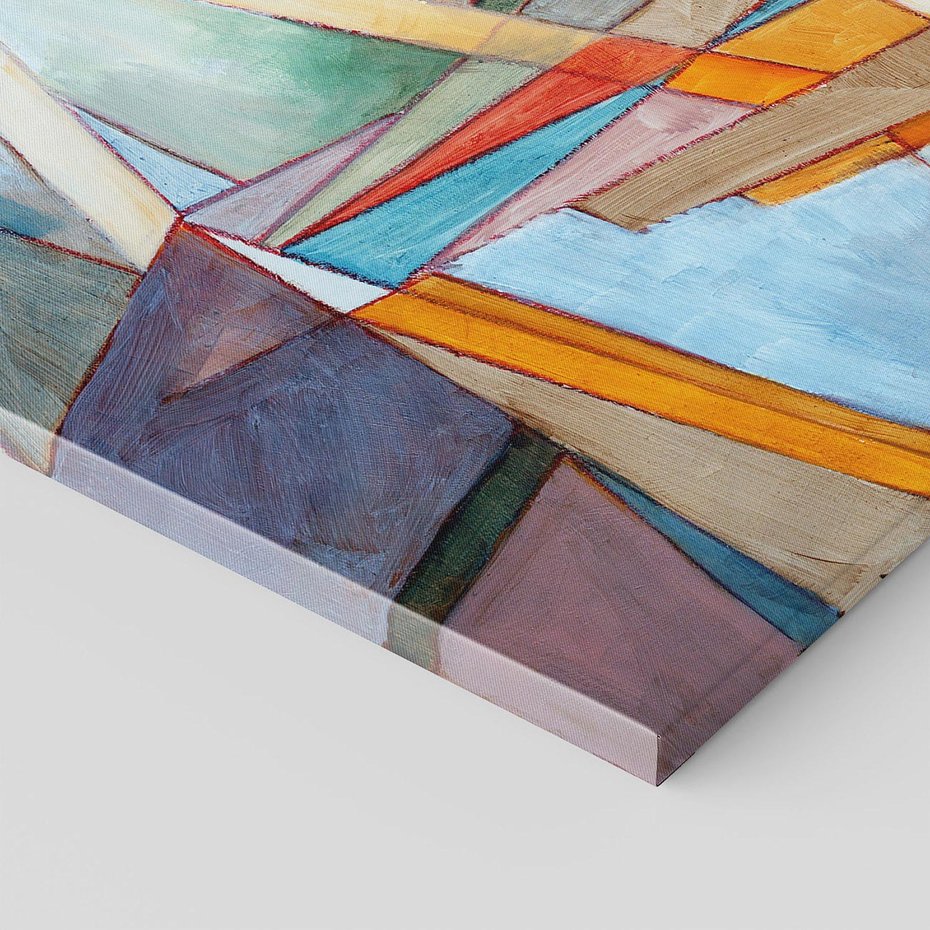 Obraz na płótnie 50x70 - Geometria abstrakcji - abstrakcja, geometria