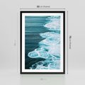 Plakat w ramie 50x70 - Morska potęga - morze, ocean - rama czarna