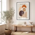 Plakat bez ramy 30x40 - Boho Urok: Plakat z Kolorem Ziemi i Typografią - boho grafika, kolory ziemi