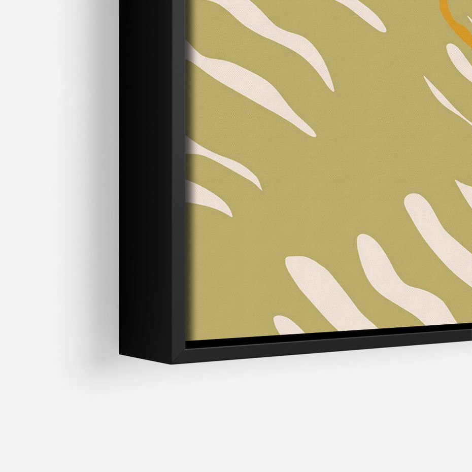 Obraz w ramie 50x70 - Konturem Zmiękczane - minimalistyczny obraz, nowoczesny - rama czarna