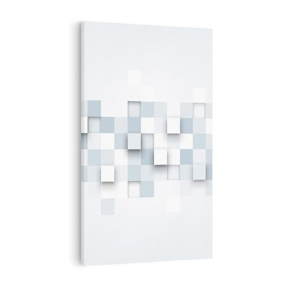 Obraz na płótnie 80x120 - Trójwymiarowe formy geometryczne - geometria, 3D