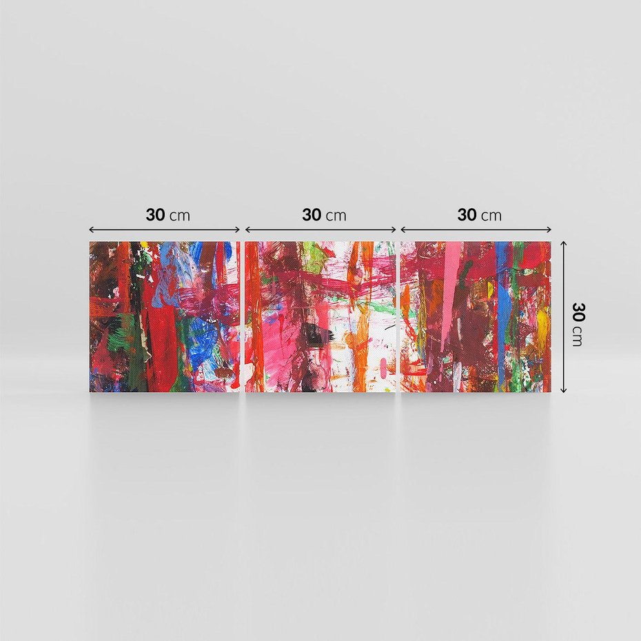 Obraz na płótnie 90x30 - Abstrakcja: wyraz emocji - abstrakcja