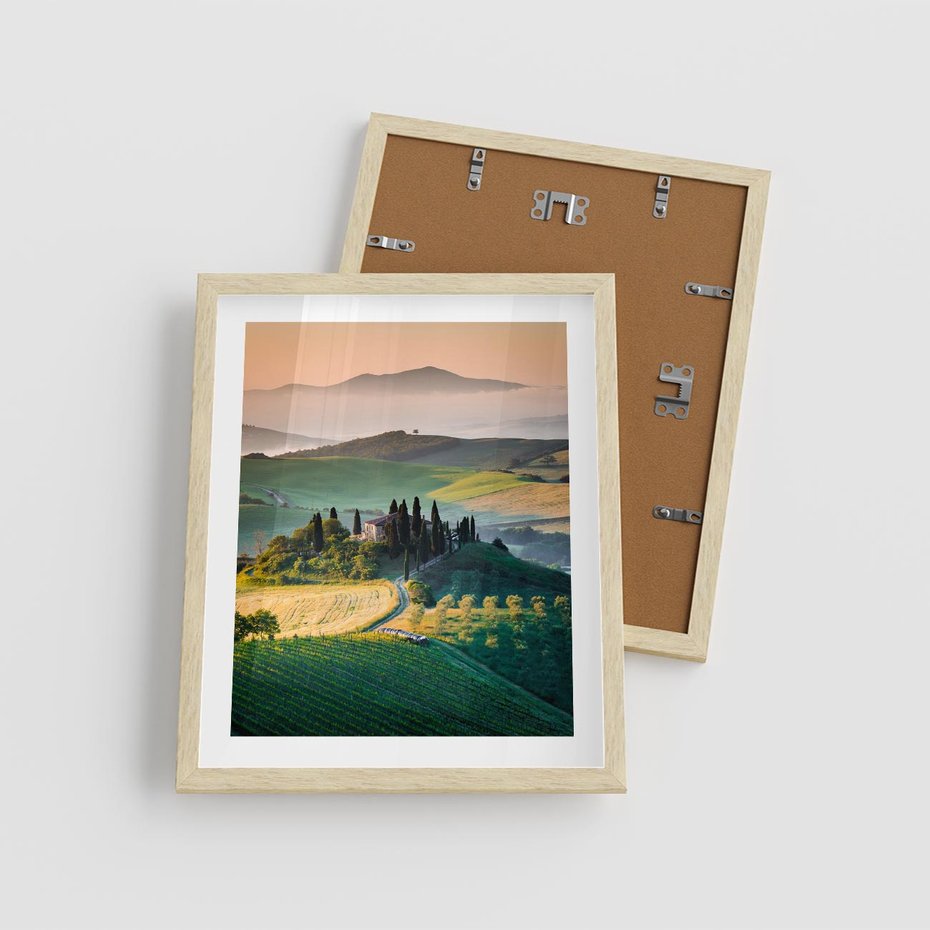 Plakat w ramie 40x50 - Perspektywa malowniczego widoku - widok, perspektywa - rama drewno
