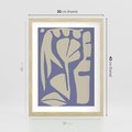 Plakat w ramie 30x40 - Echa Wizualnej Transcendencji - skandynawski styl, plakat - rama drewno