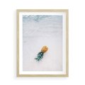 Plakat w ramie 50x70 - Smak Tropików - morze, plaża - rama drewno