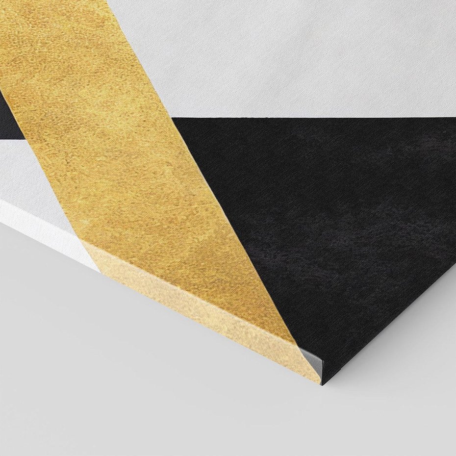 Obraz na płótnie 70x100 - Pudrowe Abstrakcyjne Lustra - złote abstrakcyjne linie, szarość