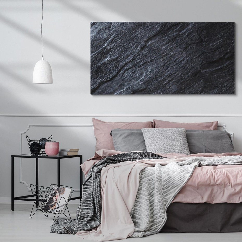 Obraz na płótnie 140x70 - Kamienne tekstury w trójwymiarze - kamień, tekstura