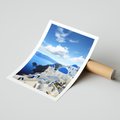 Plakat bez ramy 30x40 - Magiczne Widoki - Santorini, perspektywa