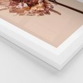 Plakat w ramie 30x40 - Delikatne piękno - suche, kwiaty - rama biała